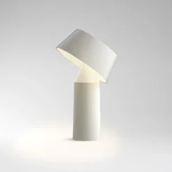 Lampe portable en acier blanche 22,5 cm Bicoca - Marset