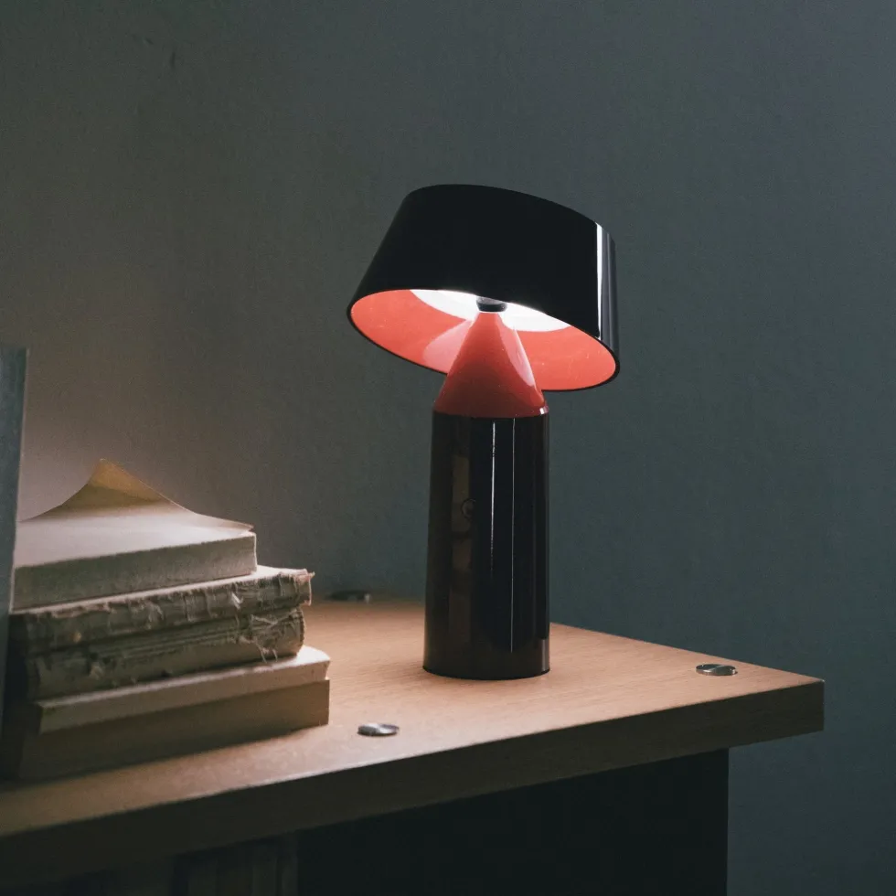 Lampe portable en acier blanche 22,5 cm Bicoca - Marset