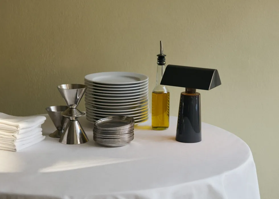 Lampe portable en acier gris anthracite Caret MF1 - &tradition