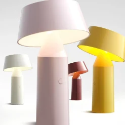 Lampe portable en acier grise 22,5 cm Bicoca - Marset