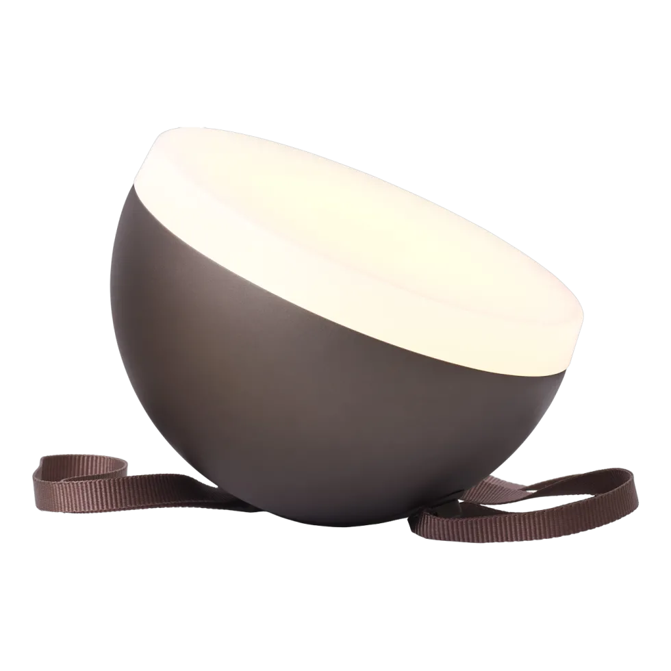 Lampe portable en aluminium bronze Sphere adventure - New works