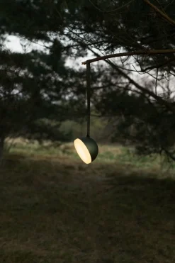 Lampe portable en aluminium vert Sphere adventure - New works
