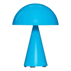 Lampe portable en fer bleu 15xh20cm Mush - Hübsch