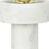 Lampe portable en marbre blanc et doré 19cm Stone - Tom Dixon