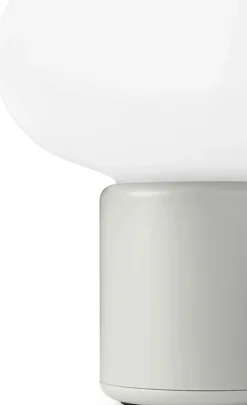 Lampe portable en polyéthylène gris clair 18 cm Karl-Johan - New Works