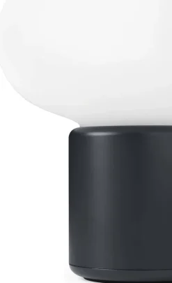 Lampe portable en polyéthylène noir froid 18 cm Karl-Johan - New Works