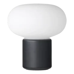 Lampe portable en polyéthylène noir froid 18 cm Karl-Johan - New Works