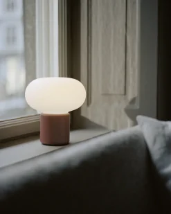 Lampe portable en polyéthylène terre rouge 18 cm Karl-Johan - New Works