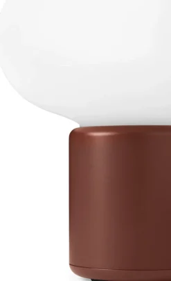Lampe portable en polyéthylène terre rouge 18 cm Karl-Johan - New Works