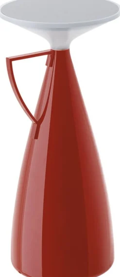 Lampe portable en thermoplastique recyclé bordeaux 11x24cm Camomille - Kartell