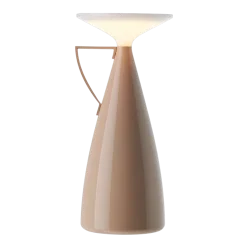 Lampe portable en thermoplastique recyclé poudre beige 11x24cm Camomille - Kartell