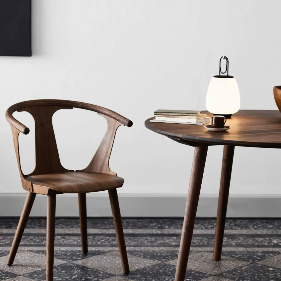Lampe portable en verre noir 35 cm SC51 Lucca - &tradition