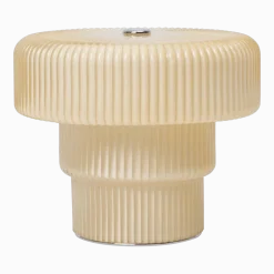 Lampe portable en verre peint beige 12x10,2cm Ripple - Ferm Living