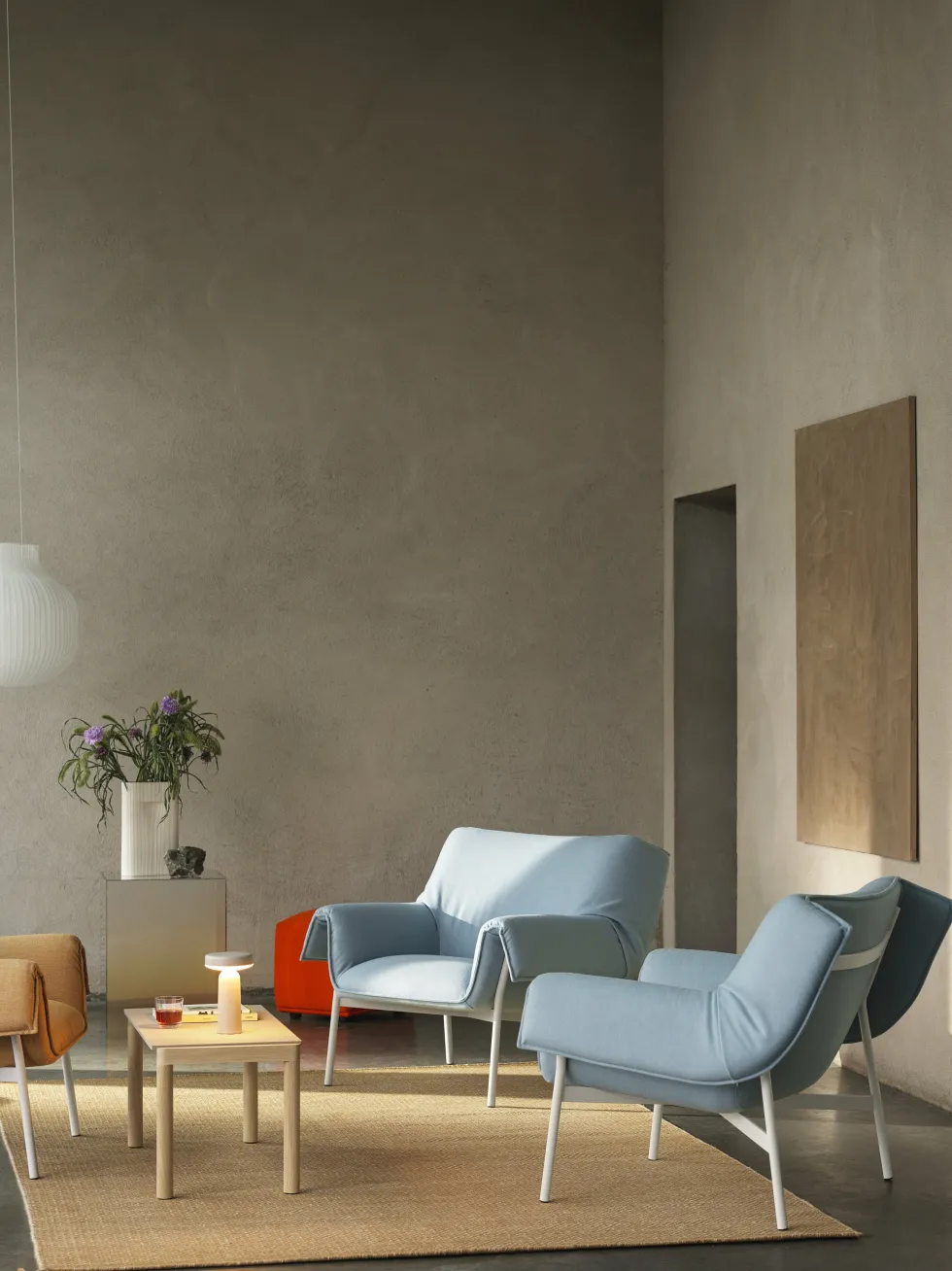 Lampe portable gris 21 x 13 cm Ease - Muuto