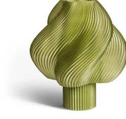 Lampe portable vert olive 23 cm Soft serve - Crème Atelier
