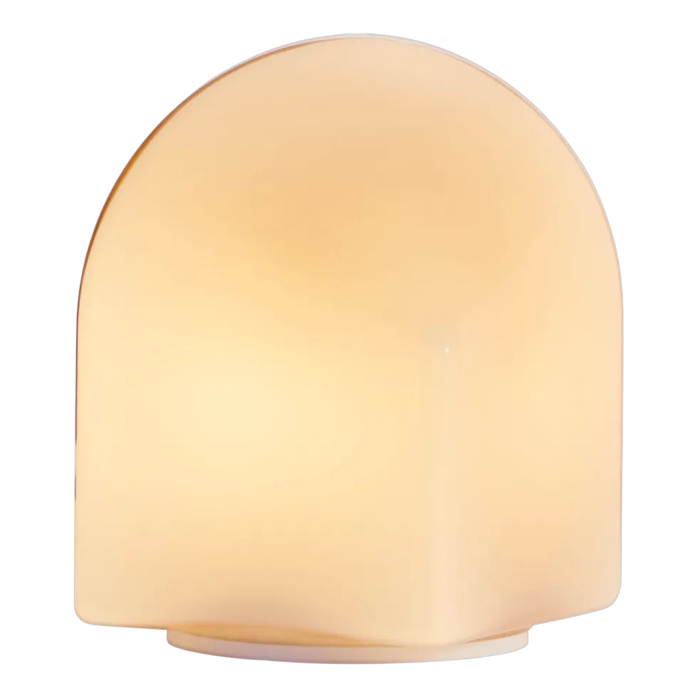 Lampe portative en verre beige 11x16cm Parade - Hay