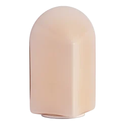 Lampe portative en verre rose poudré 11x24cm Parade - Hay