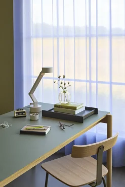Lampe à poser en métal gris clair 12x45xh59cm Verve - Hübsch