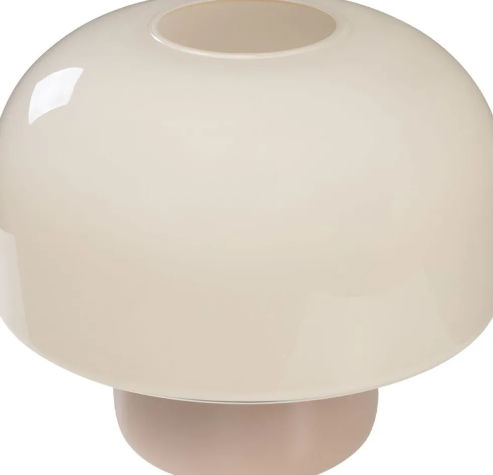 Lampe à poser en verre macchiato et gris chaud 29x25cm Kasumi - Versmissen