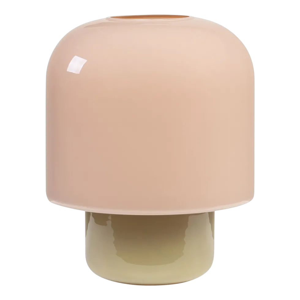 Lampe à poser en verre macchiato et olive 25x30cm Kasumi - Versmissen