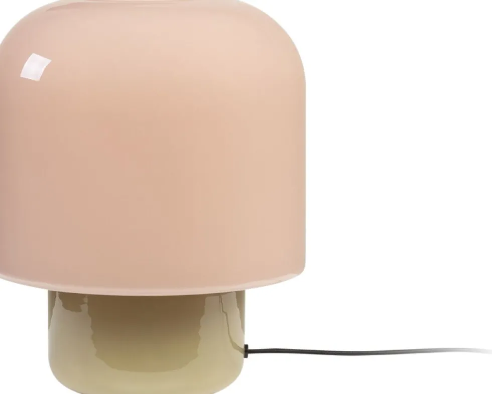 Lampe à poser en verre macchiato et olive 25x30cm Kasumi - Versmissen