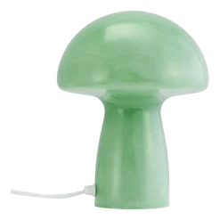 Lampe à poser en verre vert champignon 18x23cm Jenny - Dyberg larsen