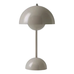 Lampe à poser sans fil grey beige Flowerpot VP9 - &tradition