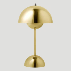 Lampe à poser sans fil laiton plaqué 29,5 x 16 cm Flowerpot VP9 - &Tradition