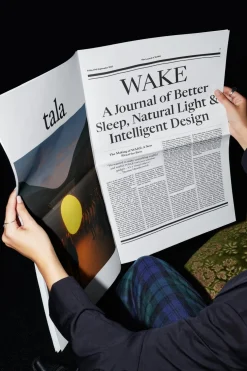 Lampe réveil en verre blanc mat et céramique blanc galet Wake - Tala