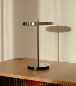 Lampe sans fil argenté chromé Asteria Move - UMAGE