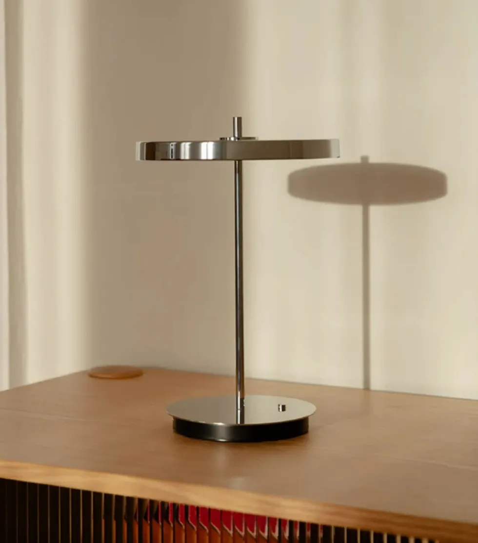 Lampe sans fil argenté chromé Asteria Move - UMAGE