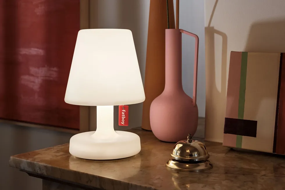 Lampe sans fil blanche 16x25cm Edison The Petit - Fatboy