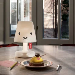 Lampe sans fil blanche 16x25cm Edison The Petit Miffy - Fatboy