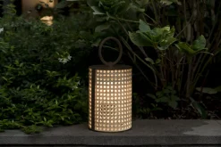 Lampe sans fil de jardin en bronze laqué et résine 33 cm Clara - Contardi