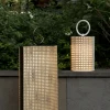Lampe sans fil de jardin en bronze laqué et résine 83 cm Clara - Contardi