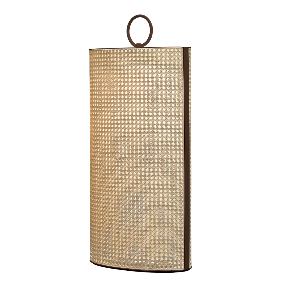Lampe sans fil de jardin en bronze laqué et résine 83 cm Clara - Contardi