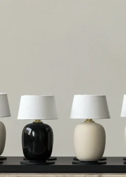 Lampe sans fil en céramique noir 20 x 12 cm Torso - Audo