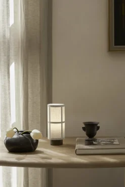 Lampe sans fil en lin naturel 23,5cm Hashira - Audo