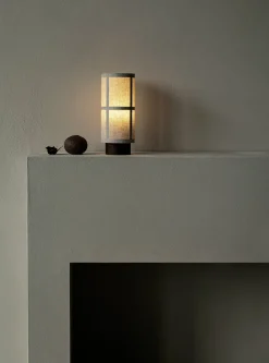 Lampe sans fil en lin naturel 23,5cm Hashira - Audo
