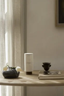 Lampe sans fil en lin naturel 23,5cm Hashira - Audo