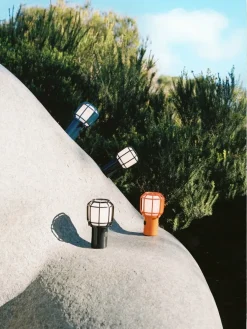 Lampe sans fil en polycarbonate orange Chispa - Marset