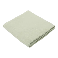 Lange en gaze de coton 90 x 90 cm vert amande Les Petits - The Cool Republic