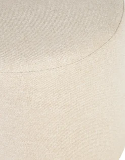 Large pouf en laine beige 25 cm Folk - noo.ma