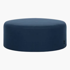 Large pouf en laine bleu 25 cm Folk - noo.ma