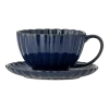 Latina Tasse Avec Soucoupe Bleu Grès - Bloomingville