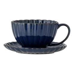 Latina Tasse Avec Soucoupe Bleu Grès - Bloomingville