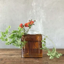 Layers Vase Medium En Blanc Opale - Nude Glass