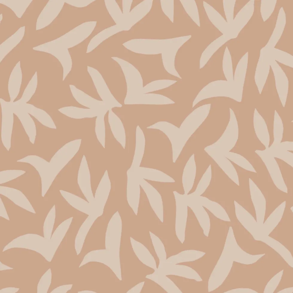 Lé de papier peint beige sur rose Loup - MUES Design