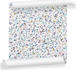 Lé de papier peint blanc Agathe - MUES Design