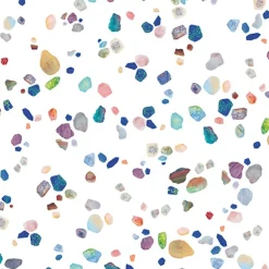 Lé de papier peint blanc Agathe - MUES Design